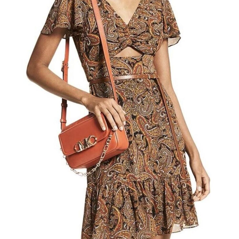 NWT Michael Kors  Size 2 Mini paisley print dress